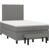 Box spring postel s matrací 120x190 cm textil [3270369] (Barva Světle šedá)