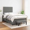 Box spring postel s matrací 120x190 cm textil [3270369] (Barva Světle šedá)
