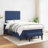 Box spring postel s matrací 120x190 cm textil [3270369] (Barva Světle šedá)