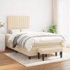 Box spring postel s matrací 120x190 cm textil [3270369] (Barva Světle šedá)
