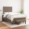 Box spring postel s matrací 120x190 cm textil [3270369] (Barva Světle šedá)
