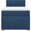 Box spring postel s matrací 90x190 cm textil [3286541] (Barva Modrá)
