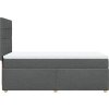 Box spring postel s matrací 90x190 cm textil [3291137] (Barva Černá)