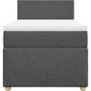 Box spring postel s matrací 90x190 cm textil [3286529] (Barva Tmavě šedá)