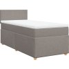 Box spring postel s matrací 90x190 cm textil [3286529] (Barva Tmavě šedá)