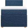 Box spring postel s matrací 90x190 cm textil [3289604] (Barva Světle šedá)