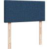 Box spring postel s matrací 90x190 cm textil [3289604] (Barva Světle šedá)