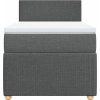 Box spring postel s matrací 90x190 cm textil [3289604] (Barva Světle šedá)