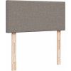 Box spring postel s matrací 90x190 cm textil [3289604] (Barva Světle šedá)