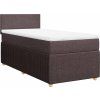 Box spring postel s matrací 90x190 cm textil [3289604] (Barva Světle šedá)