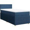 Box spring postel s matrací 90x190 cm textil [3289604] (Barva Světle šedá)