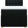 Box spring postel s matrací 90x190 cm textil [3289627] (Barva Černá)