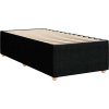 Box spring postel s matrací 90x190 cm textil [3289627] (Barva Černá)