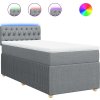 Box spring postel s matrací 90x190 cm textil [3289619] (Barva Tmavě šedá)