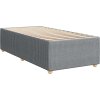 Box spring postel s matrací 90x190 cm textil [3289619] (Barva Tmavě šedá)