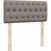 Box spring postel s matrací 90x190 cm textil [3289619] (Barva Tmavě šedá)