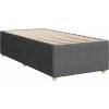 Box spring postel s matrací 90x190 cm textil [3289619] (Barva Tmavě šedá)