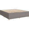 Box spring postel s matrací 200x200 cm textil [3287579] (Barva Černá)
