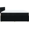 Box spring postel s matrací 200x200 cm textil [3287579] (Barva Černá)