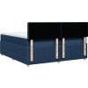 Box spring postel s matrací 200x200 cm textil [3289879] (Barva Černá)