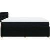 Box spring postel s matrací 200x200 cm textil [3289879] (Barva Černá)