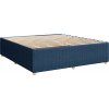 Box spring postel s matrací 200x200 cm textil [3294458] (Barva Černá)