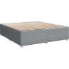 Box spring postel s matrací 200x200 cm textil [3292163] (Barva Světle šedá)