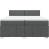 Box spring postel s matrací 200x200 cm textil [3289472] (Barva Taupe)