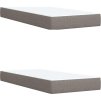 Box spring postel s matrací 200x200 cm textil [3289472] (Barva Taupe)