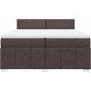 Box spring postel s matrací 200x200 cm textil [3287172] (Barva Taupe)