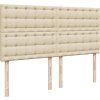 Box spring postel s matrací 200x200 cm textil [3291404] (Barva Tmavě hnědá)