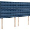 Box spring postel s matrací 200x200 cm textil [3291404] (Barva Tmavě hnědá)