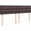 Box spring postel s matrací 200x200 cm textil [3286802] (Barva Tmavě šedá)