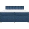 Box spring postel s matrací 200x200 cm textil [3286802] (Barva Tmavě šedá)