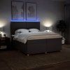 Box spring postel s matrací 200x200 cm textil [3293682] (Barva Černá)