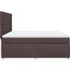 Box spring postel s matrací 200x200 cm textil [3293682] (Barva Černá)