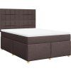 Box spring postel s matrací 160x200 cm textil [3291335] (Barva Taupe)