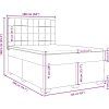 Box spring postel s matrací 160x200 cm samet [3290955] (Barva Tmavě šedá)