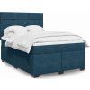 Box spring postel s matrací 160x200 cm samet [3290955] (Barva Tmavě šedá)