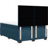 Box spring postel s matrací 160x200 cm samet [3290955] (Barva Tmavě šedá)