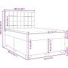 Box spring postel s matrací 160x200 cm samet [3290955] (Barva Tmavě šedá)