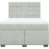 Box spring postel s matrací 160x200 cm samet [3290955] (Barva Tmavě šedá)