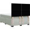 Box spring postel s matrací 160x200 cm samet [3290955] (Barva Tmavě šedá)