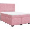 Box spring postel s matrací 160x200 cm samet [3290955] (Barva Tmavě šedá)