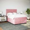 Box spring postel s matrací 160x200 cm samet [3290955] (Barva Tmavě šedá)