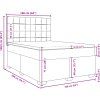 Box spring postel s matrací 160x200 cm samet [3290955] (Barva Tmavě šedá)