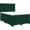 Box spring postel s matrací 160x200 cm samet [3290955] (Barva Tmavě šedá)