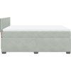 Box spring postel s matrací 160 x 200 cm samet [3288655] (Barva Tmavě šedá)