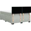 Box spring postel s matrací 160 x 200 cm samet [3288655] (Barva Tmavě šedá)