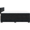 Box spring postel s matrací 160 x 200 cm samet [3288655] (Barva Tmavě šedá)